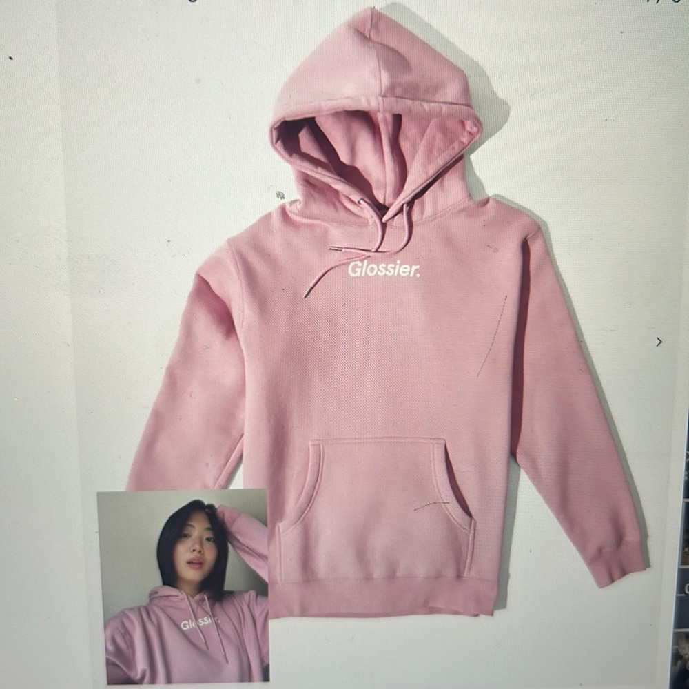 Large glossier hoodie